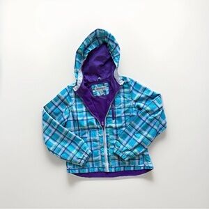 London Fog Girls Winter Jacket Blue and Purple Size 10-12